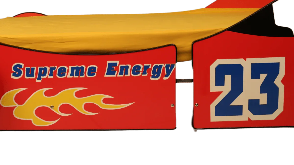 Twin Kids Racing Car Bed Frame With LED Light - Omega Lifestyles