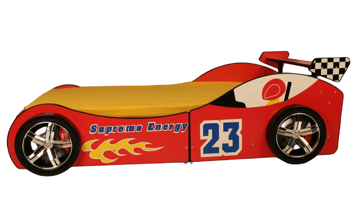 Twin Kids Racing Car Bed Frame With LED Light - Omega Lifestyles