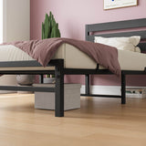Twin Metal And Wood Platform Bed Frame With Storage - Serenova - Omega Lifestyles