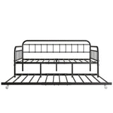 Twin Metal Frame Daybed With Trundle And Headboard - Serenova - Omega Lifestyles