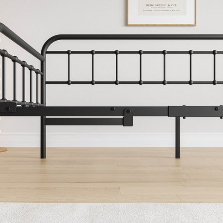 Twin Metal Frame Daybed With Trundle And Headboard - Serenova - Omega Lifestyles