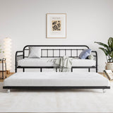Twin Metal Frame Daybed With Trundle And Headboard - Serenova - Omega Lifestyles