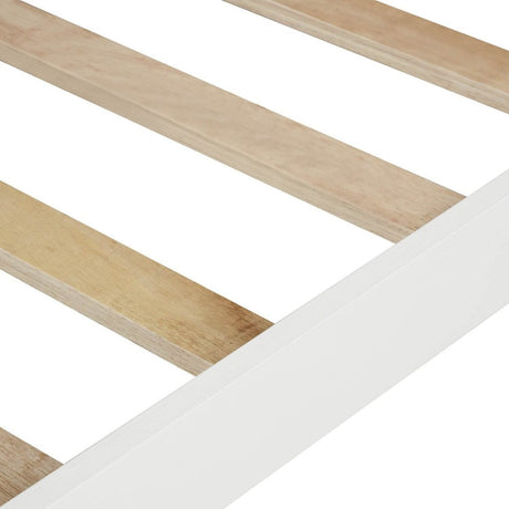 Twin Minimalistic Solid Wood Platform Bed Frame - Serenova - Omega Lifestyles