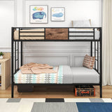 Twin Over Twin Heavy Duty Metal Bunk Bed Frame - Serenova - Omega Lifestyles