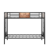 Twin Over Twin Heavy Duty Metal Bunk Bed Frame - Serenova - Omega Lifestyles