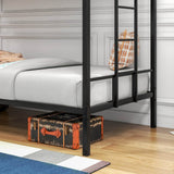 Twin Over Twin Heavy Duty Metal Bunk Bed Frame - Serenova - Omega Lifestyles