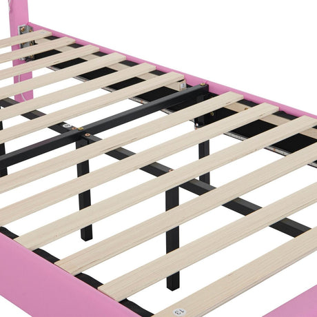 Twin Plush Upholstered Bed Frame With LED Lights - Serenova - Omega Lifestyles