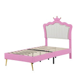Twin Plush Upholstered Bed Frame With LED Lights - Serenova - Omega Lifestyles