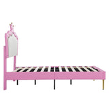 Twin Plush Upholstered Bed Frame With LED Lights - Serenova - Omega Lifestyles