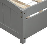 Twin Solid Pine Wood Platform Bed With Trundle - Serenova - Omega Lifestyles