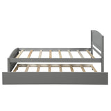 Twin Solid Pine Wood Platform Bed With Trundle - Serenova - Omega Lifestyles