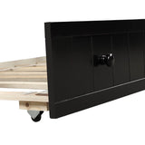 Twin Solid Wood Espresso Daybed With Trundle Bed Frame - Serenova - Omega Lifestyles