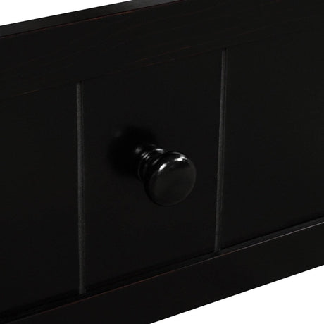 Twin Solid Wood Espresso Daybed With Trundle Bed Frame - Serenova - Omega Lifestyles