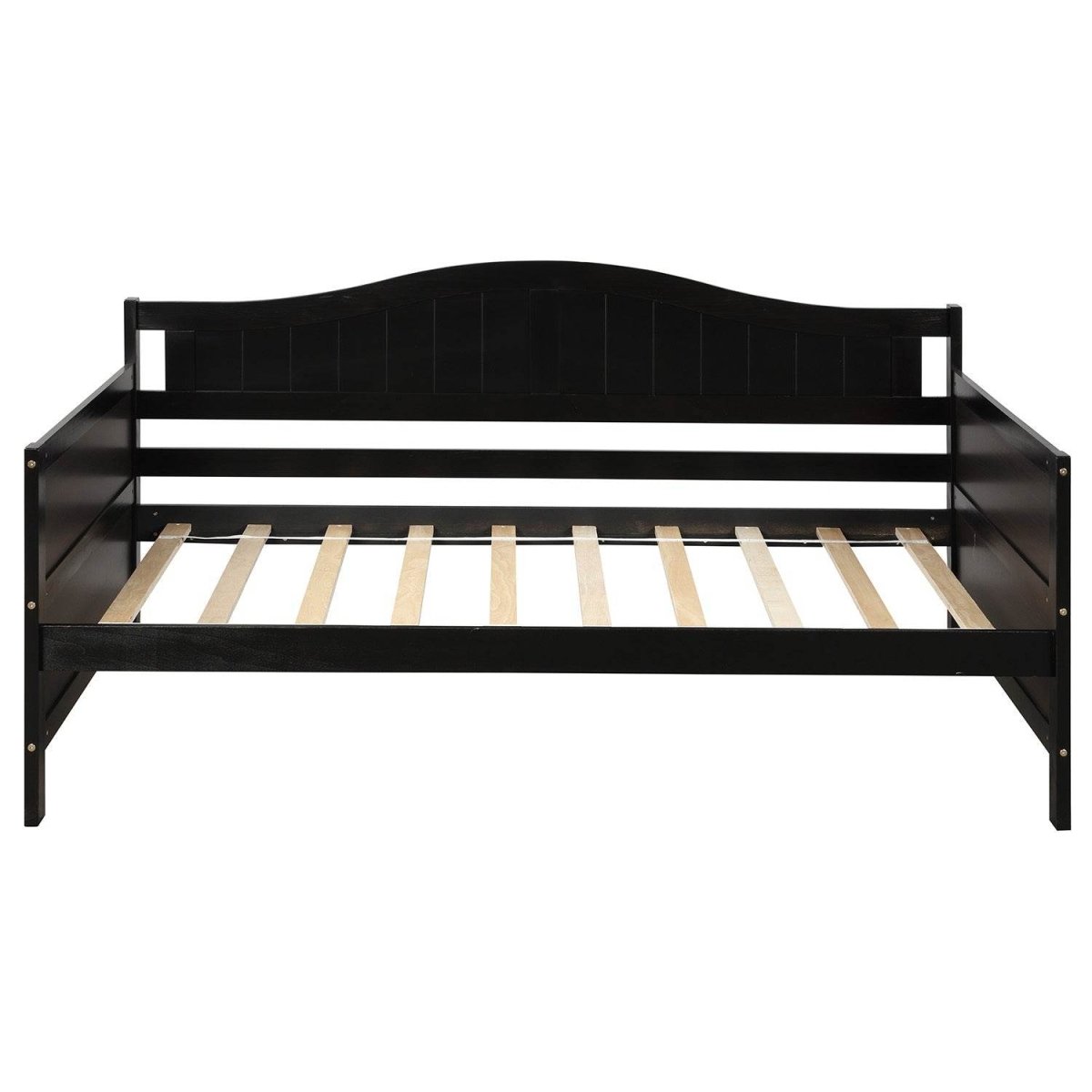 Twin Solid Wood Espresso Daybed With Trundle Bed Frame - Serenova - Omega Lifestyles