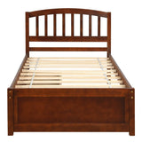 Twin Solid Wood Platform Bed Frame With Storage Drawers - Serenova - Omega Lifestyles