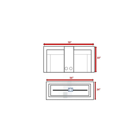 Two - Person Rattan Wicker Outdoor Seating Set With Fire Pit - Serenova - Omega Lifestyles