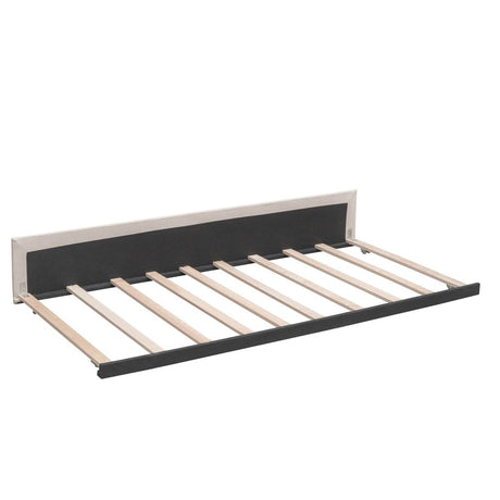 Upholstered Platform Bed With Drawers And Twin XL Trundle - Omega Lifestyles