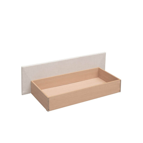 Upholstered Platform Bed With Drawers And Twin XL Trundle - Omega Lifestyles