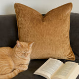 Velvet Mocha Glow Plush Throw Pillow 20 - Inch - Serenova - Omega Lifestyles