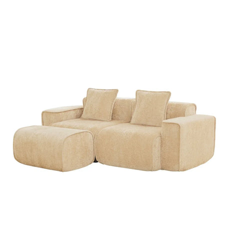 Velvet Modular 2-Seat L Shape Sectional Sofa - Omega Lifestyles