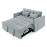 Velvet Upholstered Foldable Adjustable Back Sofa Bed - Omega Lifestyles