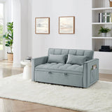 Velvet Upholstered Foldable Adjustable Back Sofa Bed - Omega Lifestyles