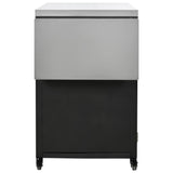 Versatile Matte Black Iron Stainless Steel Outdoor Cabinet - Omega Lifestyles