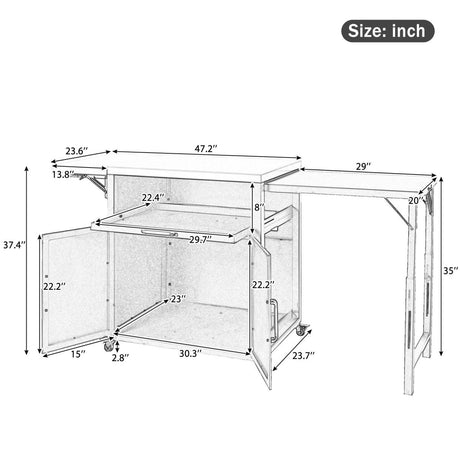Versatile Matte Black Iron Stainless Steel Outdoor Cabinet - Serenova - Omega Lifestyles