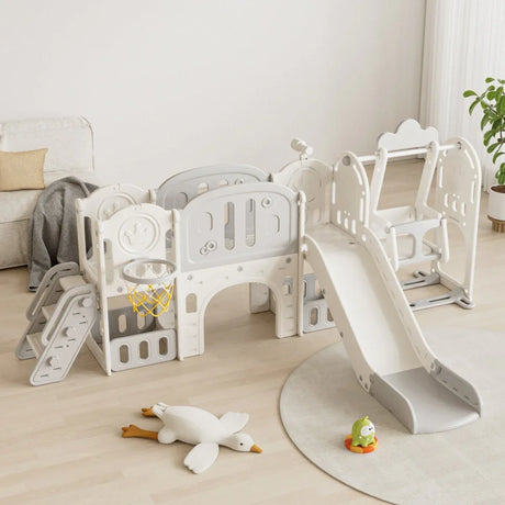 Versatile Toddler Slide 11-in-1 Activity Center Polyethylene - Omega Lifestyles