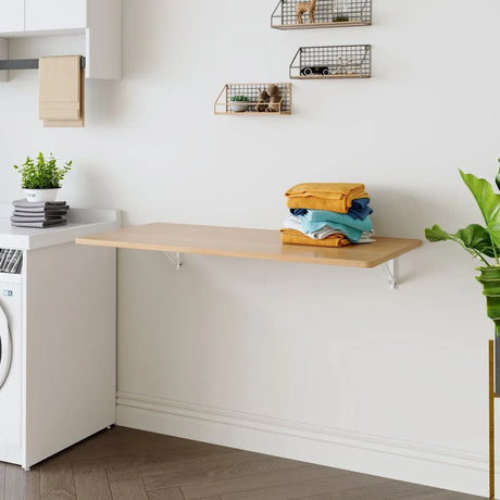 Wall Mounted Folding Table Space-Saving Small Area Desk - Omega Lifestyles