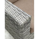 Weather - Resistant HDPE Wicker Outdoor Loveseat With Cushions - Serenova - Omega Lifestyles