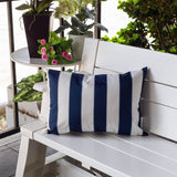 Weather Resistant Navy Polyester Indoor Outdoor Pillow 14x20 - Serenova - Omega Lifestyles
