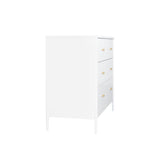 White 4-Drawer Modern Kids Storage Dresser - Sleep Galleria