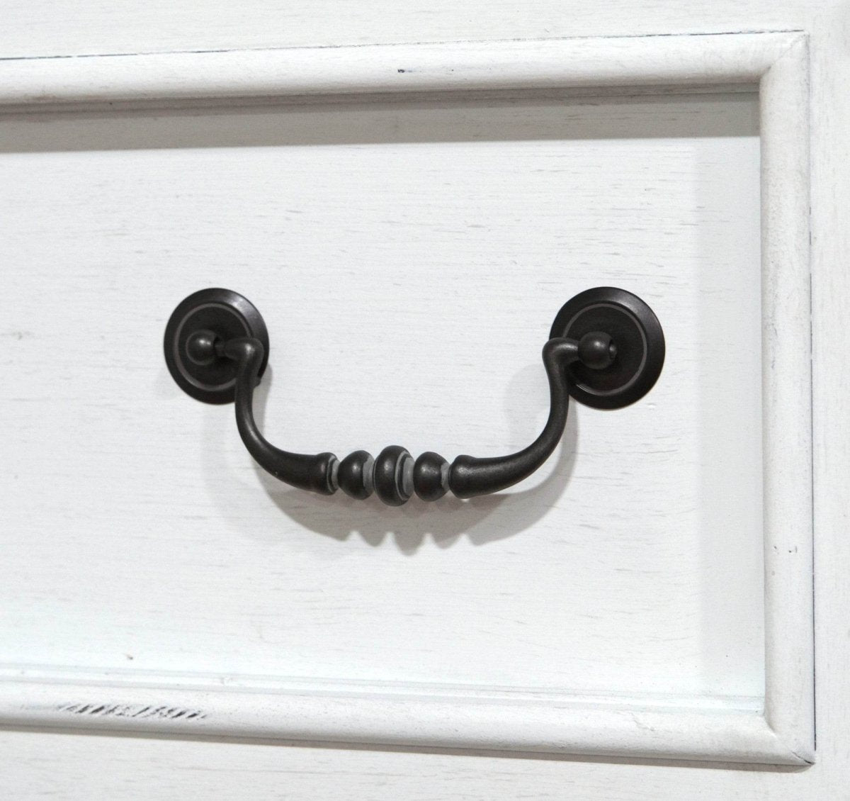 White 5 - Drawer Engineered Wood Farmhouse Chest - Serenova - Omega Lifestyles