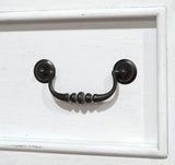 White 5 - Drawer Engineered Wood Farmhouse Chest - Serenova - Omega Lifestyles