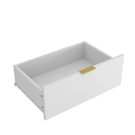 White 8-Drawer Tall Particleboard Storage Dresser - Omega Lifestyles