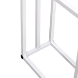 White Chrome Finish Metal Freestanding 3 - Tier Towel Rack - Serenova - Omega Lifestyles