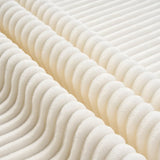 White Corduroy Compressed 4-Seat Medium-Soft Sofa With Pillows - Omega Lifestyles