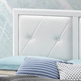 White MDF Full Bed Frame With Transitional Style - Serenova - Omega Lifestyles