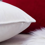 White Velvet Embroidered Let It Snow Lumbar Pillow 14x20 - Serenova - Omega Lifestyles
