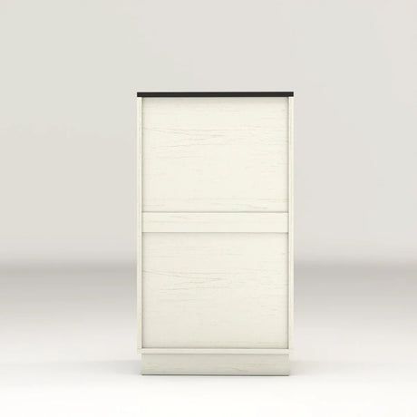 Woodgrain Tilt-Out Trash Can Cabinet With Drawer - Omega Lifestyles