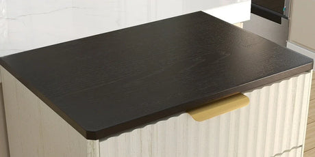 Woodgrain Tilt-Out Trash Can Cabinet With Drawer - Omega Lifestyles