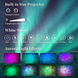 LED Bed Frame with Star Projector and Storage Drawers - Omega Lifestyles