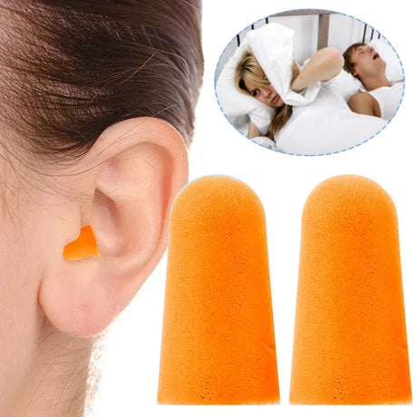 1 Pair Soft Ear Plug Noise Reduction Anti-noise Plugs with Storage Box Sound Insulation Earplug Reusable for Sleeping - Omega Lifestyles