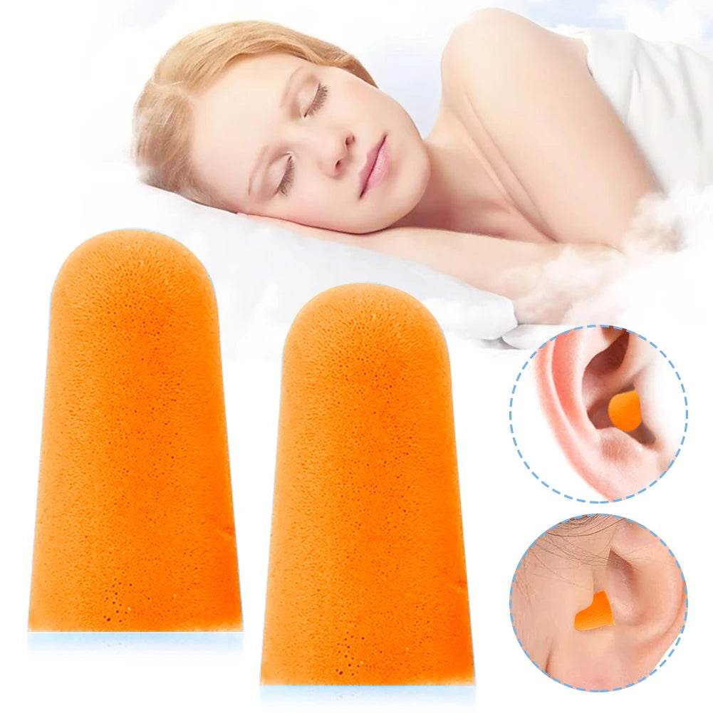 1 Pair Soft Ear Plug Noise Reduction Anti-noise Plugs with Storage Box Sound Insulation Earplug Reusable for Sleeping - Omega Lifestyles