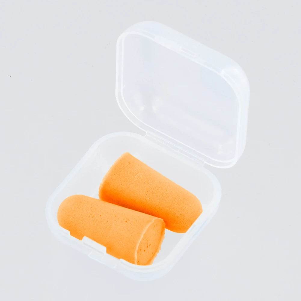 1 Pair Soft Ear Plug Noise Reduction Anti-noise Plugs with Storage Box Sound Insulation Earplug Reusable for Sleeping - Omega Lifestyles