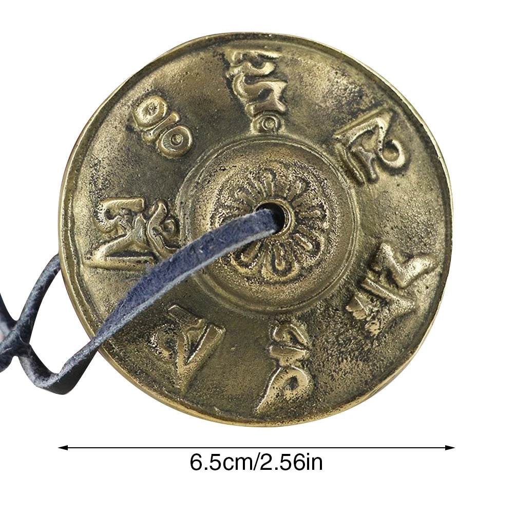 1 Pair Yoga Cymbals Brass Cymbal Bell Chimes Tibetan Buddhist Style Tingsha Meditation Yoga Accessory Instrument Cymbals Yoga - Omega Lifestyles