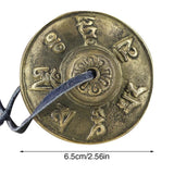 1 Pair Yoga Cymbals Brass Cymbal Bell Chimes Tibetan Buddhist Style Tingsha Meditation Yoga Accessory Instrument Cymbals Yoga - Omega Lifestyles