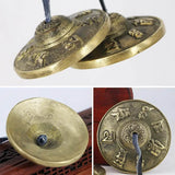 1 Pair Yoga Cymbals Brass Cymbal Bell Chimes Tibetan Buddhist Style Tingsha Meditation Yoga Accessory Instrument Cymbals Yoga - Omega Lifestyles