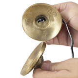 1 Pair Yoga Cymbals Brass Cymbal Bell Chimes Tibetan Buddhist Style Tingsha Meditation Yoga Accessory Instrument Cymbals Yoga - Omega Lifestyles